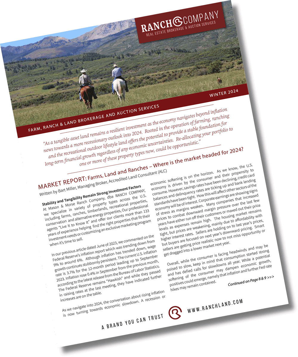 Spring 2024 Ranch Farm Spring Real Estate Newsletter